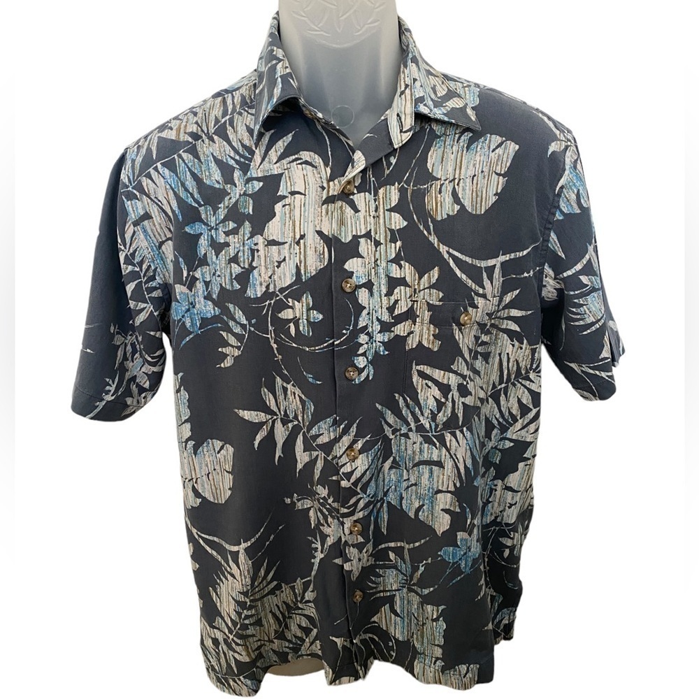 ONO & COMPANY 70% Silk Aloha Hawaiian Floral Shirt Men S Small